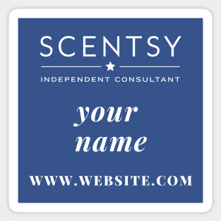 scentsy independent consultant gift ideas with custom name and website Sticker